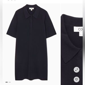 COS Polo Mini Dress | Dark Navy